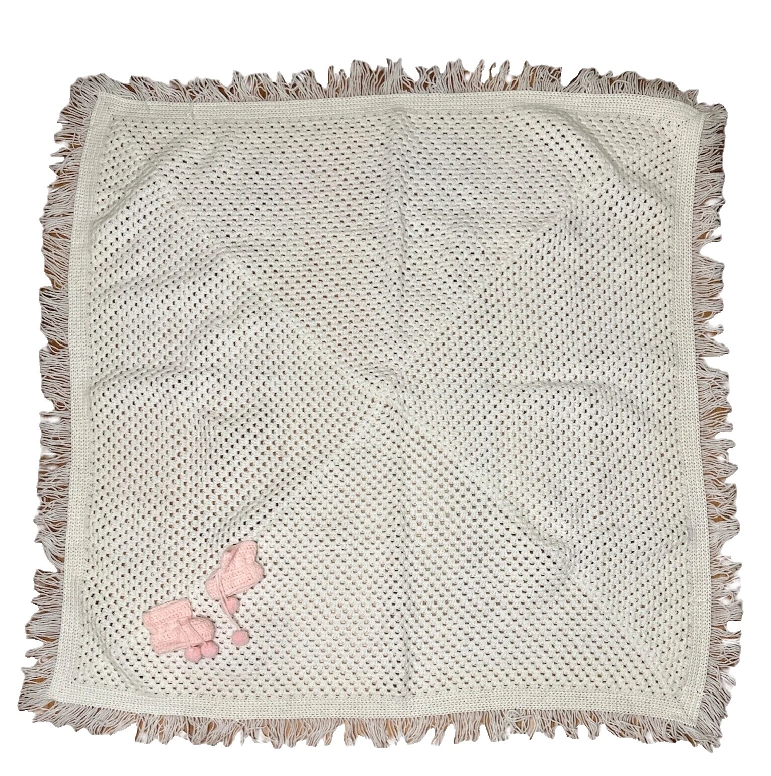 Handmade blanco Niñas Vivero blankets & Throws