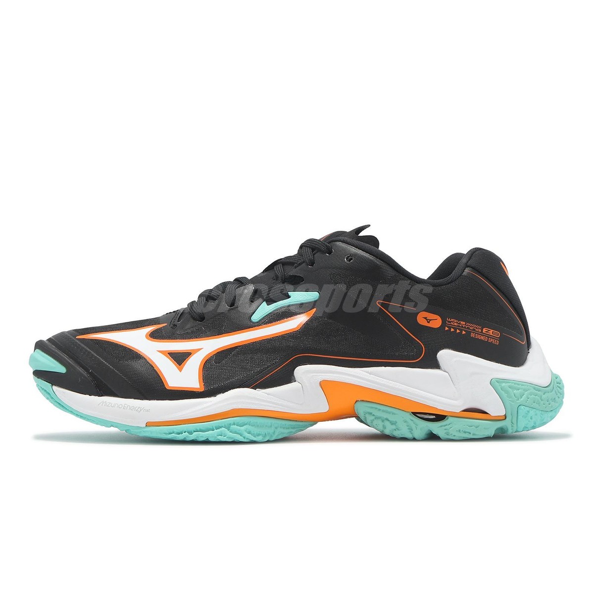 Mizuno Wave Lightning Z8 Black Orange Men Volleyball Sports Shoes