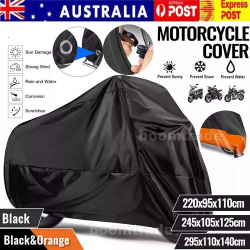 L-XXXL Motorcycle Cover Motorbike Cruiser Motor Scooter Bike Storage Waterproof