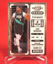 CAM REDDISH Contenders Optic Season Ticket Basketball Card 2022 #87
