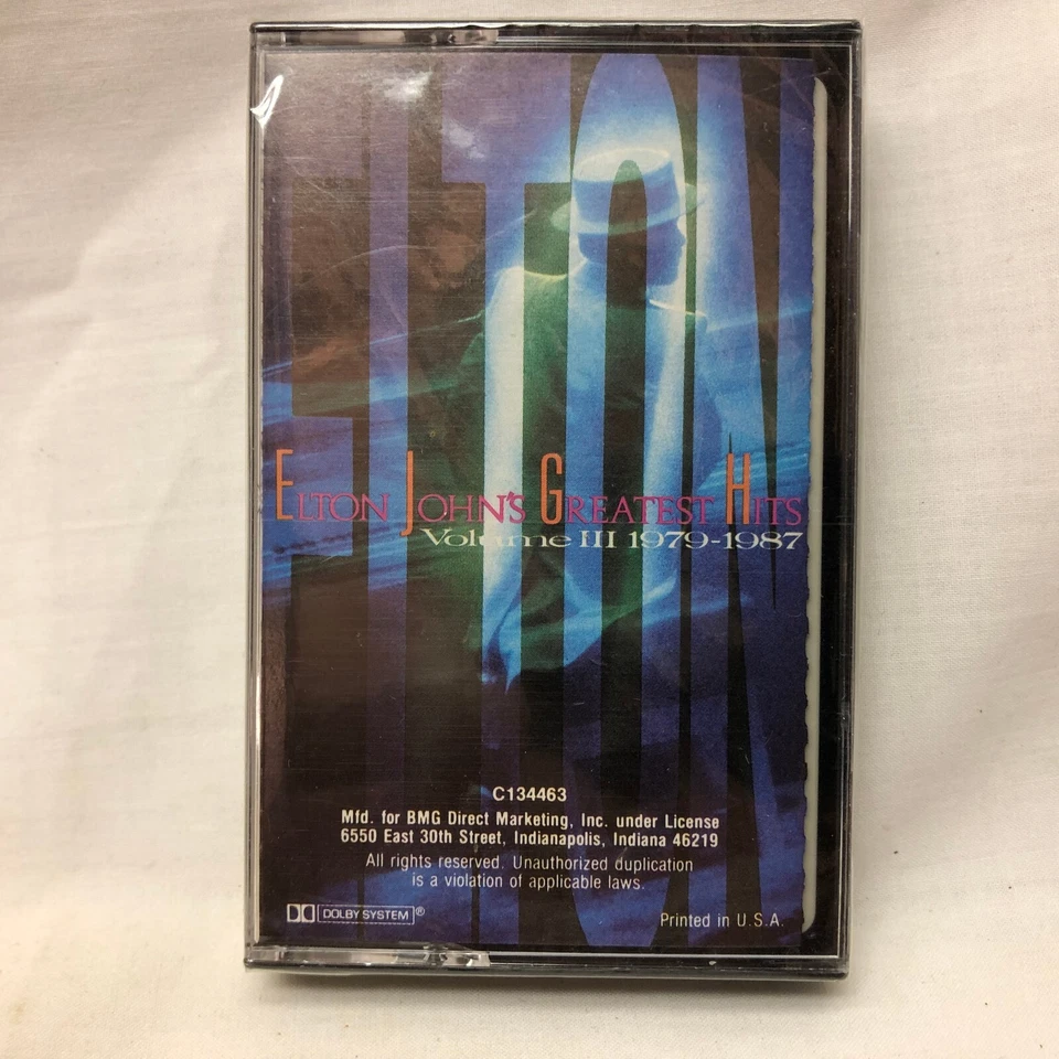 Elton John Greatest Hits Volume III 1979-1987 Cassette Tape SEALED - Image 2 of 4