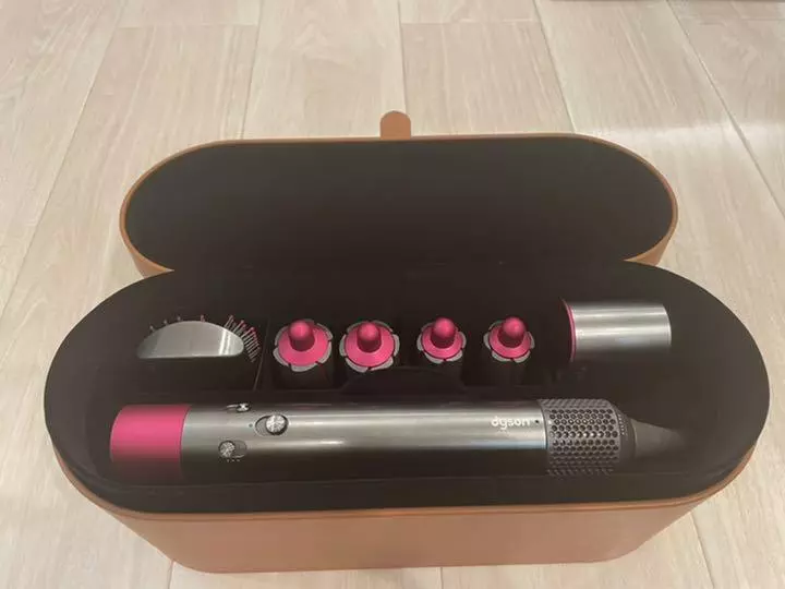 Dyson HS01 VNS FN Air Wrap Dryer color Pink Thin curler and brush