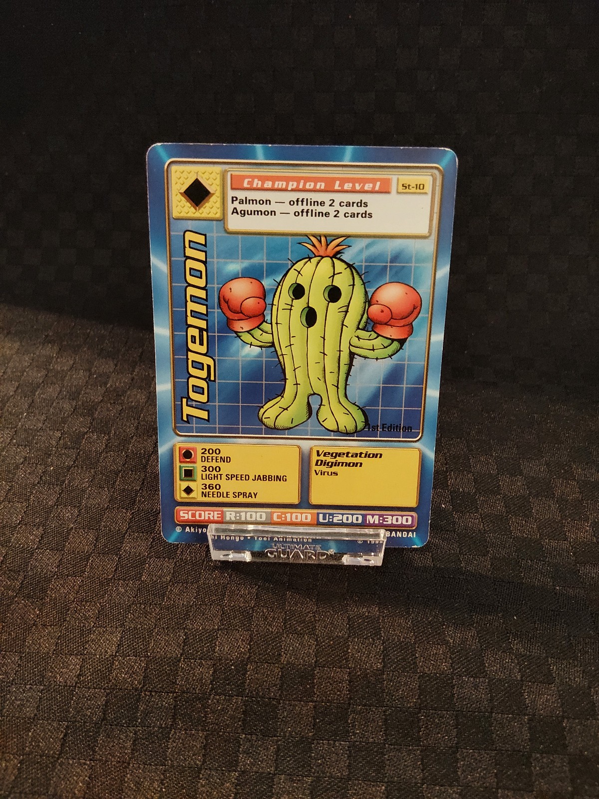 Digimon Togemon St-10 1st Edition Champion Level Card 1999 Bandai C57
