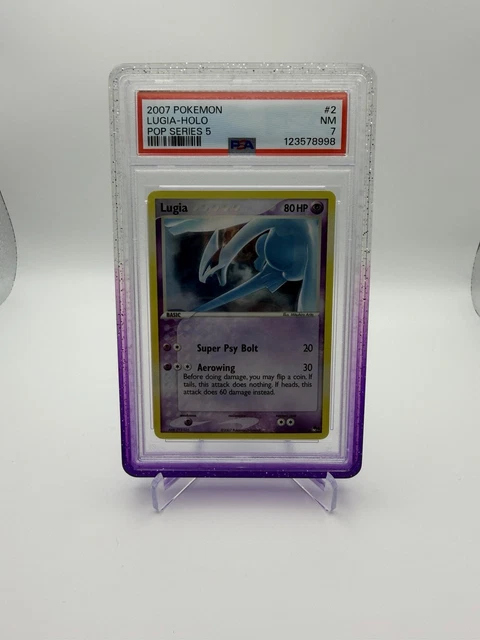 Pokemon TCG Lugia POP Series 5 Holo 2/17 (2007) PSA 7 English Rare BIG FART 🌀✨