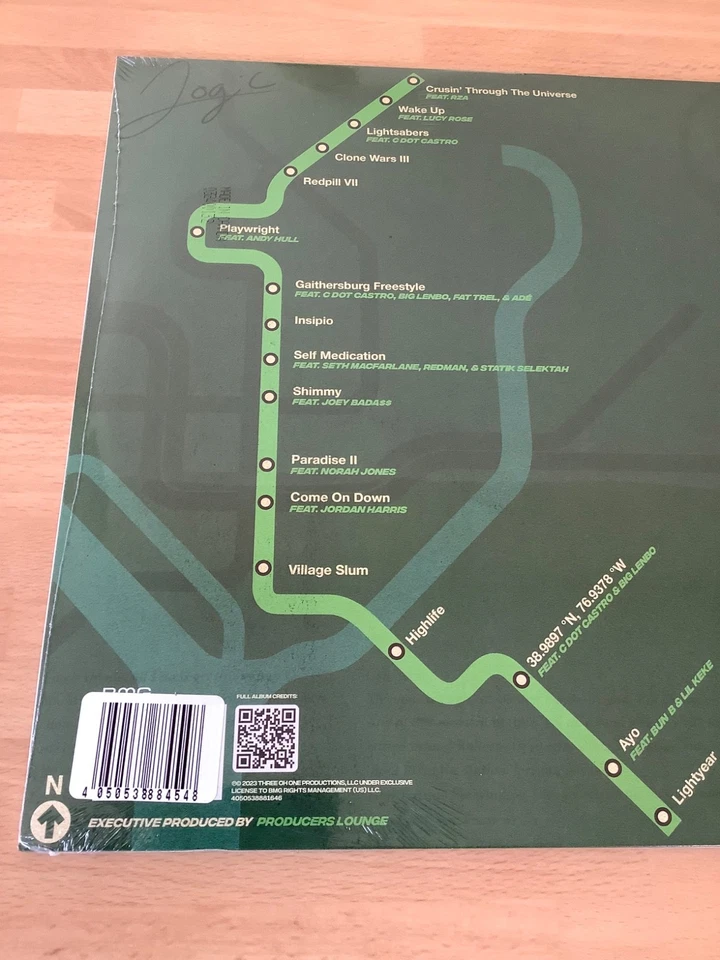 Logic - College Park - New & Sealed Ltd Edition 2x 12" Neon Green Vinyl (2023) - Image 4 of 4