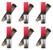 Maybelline Tattoo Studio Brow Styling Gel, 260 Deep Brown, 0.2 fl oz (6 Pack)