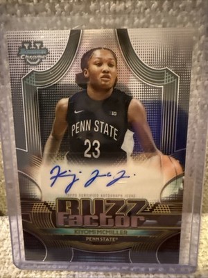 2025-26 Bowman Kiyomi McMiller Buzz Factor Auto #BZA-KM Nittany Lions