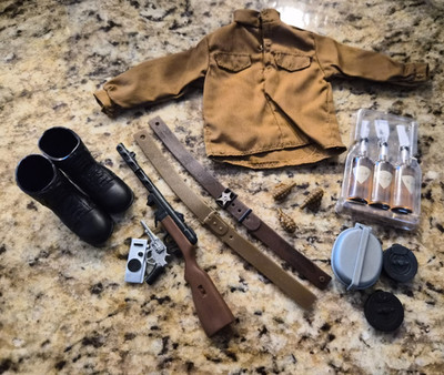 1/6 Cotswold Collectibles Brown Outfit with Accessories & Boots!