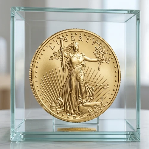 2x American Lady Liberty 2024-Eagle .24k Gold Plated Coin (1 oz) Ships from USA