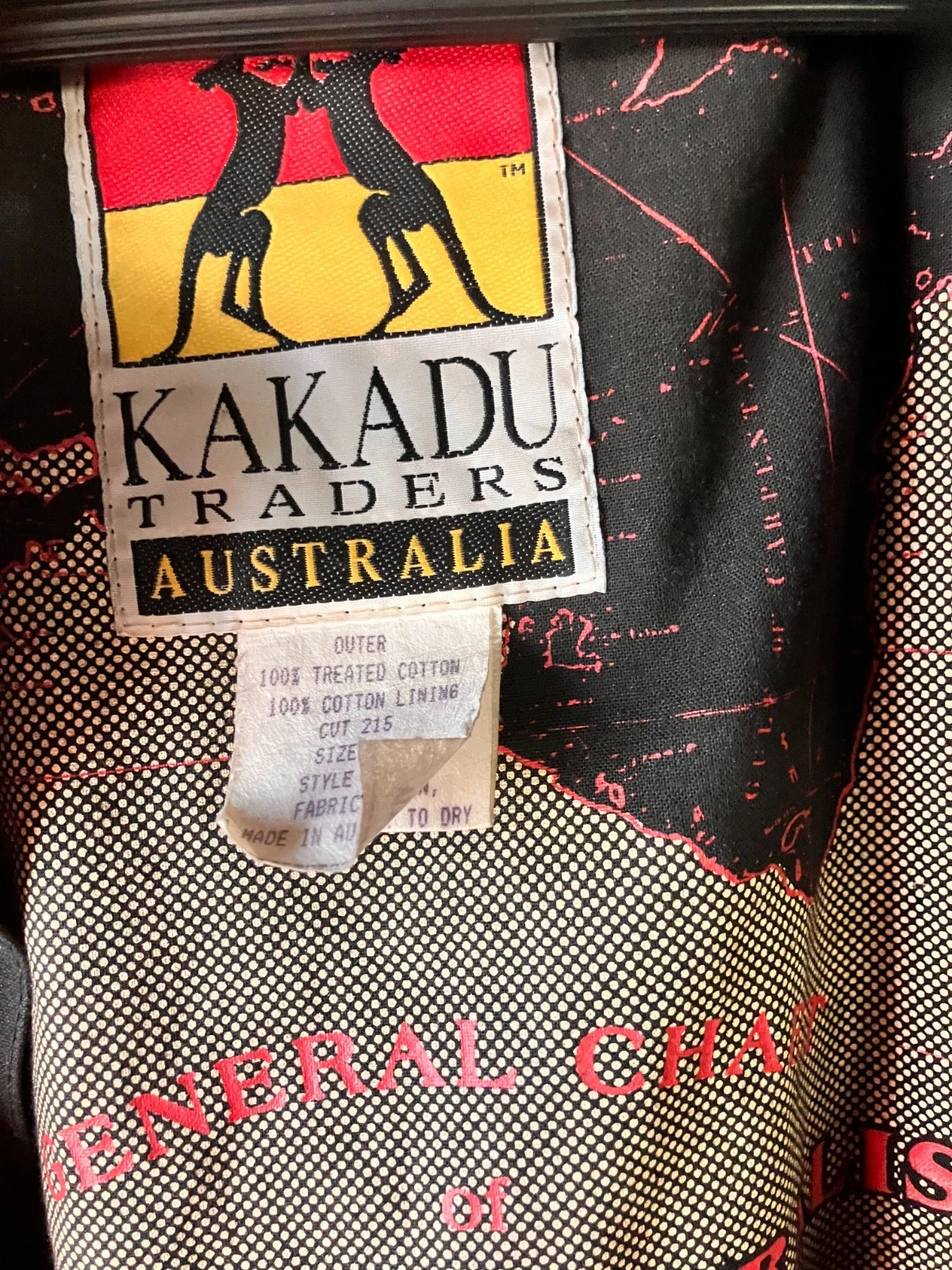 Kakadu Traders Mens Cotton Oilskin Duster Size Lg Drover Rain Coat Australia image 3