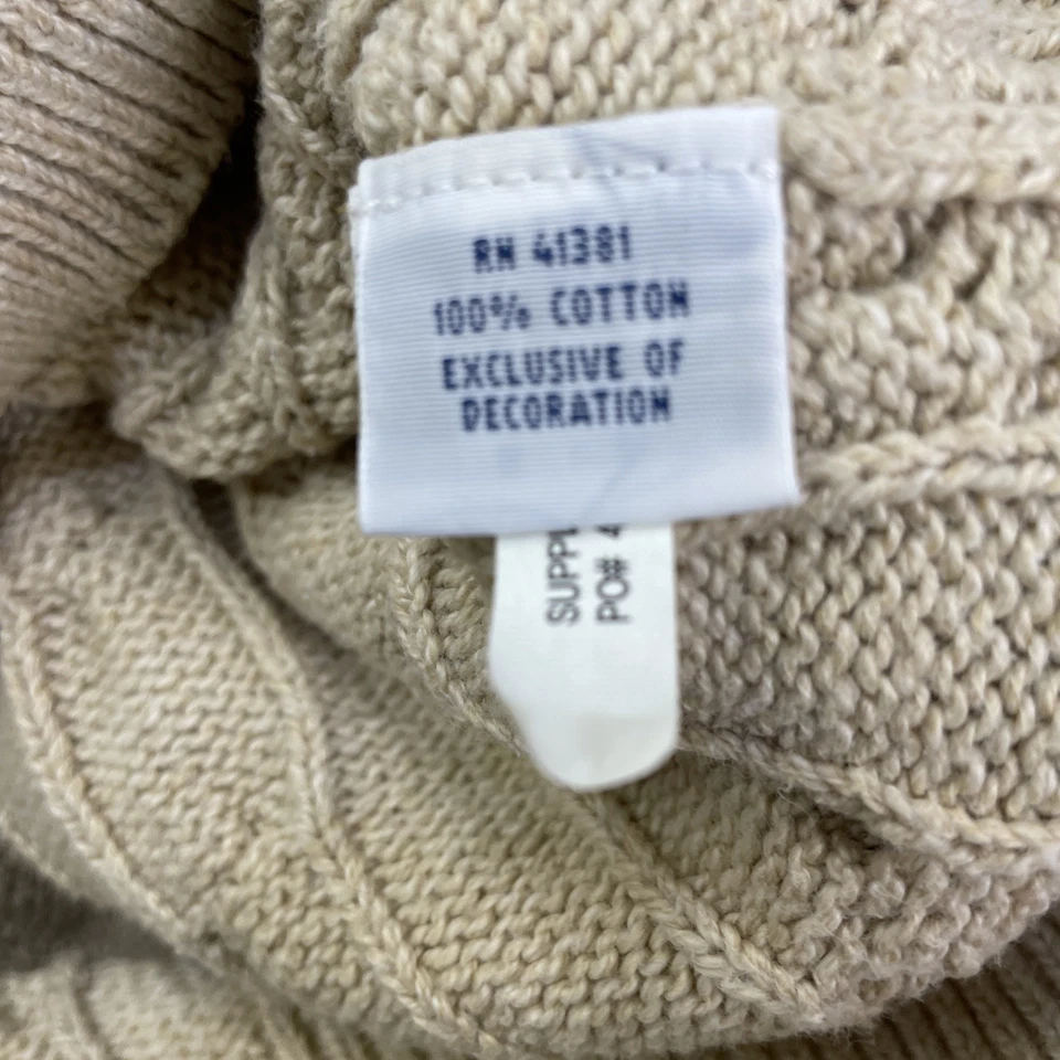 Polo Ralph Lauren Men’s Cable-Knit Cotton Quarter-Zip Sweater  Size L - Image 4 of 4