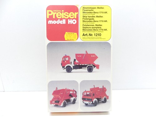 Preiser H0 31210 kit volquete de desmontaje - bomberos, sin construir, NUEVO en embalaje original #67807 | Zustand: Gebraucht