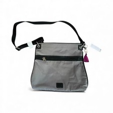 The Sak Gray  Esperato Nylon Crossbody Bag Purse Handbag Travel Zipper NEW tags