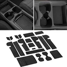 20PCS Black Console Liner Mats Cup Holder Door Pocket Inserts Fits 20-22 CR-V