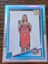 2025 Panini Donruss WNBA #94 Kiki Iriafen Rated Rookie Silver Holo Mystics RC