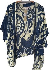 Mango Republic Tribal Print Kimono Over Coat Women s OS NWT Read Description