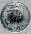 1998 1 Oz Silver American Eagle (Brilliant Uncirculated) Rain bow toning devp.