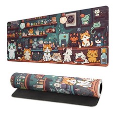 Cat 35.4 x 15.7 in Laptop Mouse Pad Desk Mat Anime Gaming Keyboard Mat