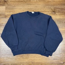 Vintage Russell Athletic Sweatshirt Men's L  Navy Skater Streetwear Y2K