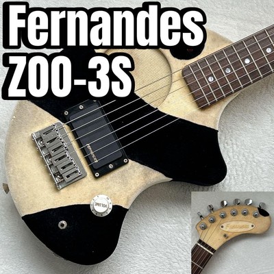 Electric Guitar Fernandes ZOO-3S Panda Mini with Built-in