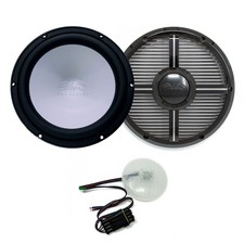 Wet Sounds REVO 12 FA S4-B 12" Black Subwoofer  12" Grill with RGB LEDs