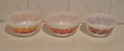 3x Vintage Agee Pyrex Nesting Bowls Paisley Pattern
