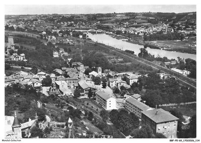 BBFP5-0415-69 - By plane over ALBIGNY-sur-SAONE - General view