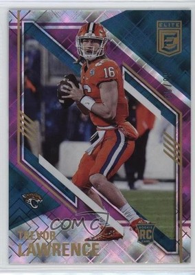 2021 Panini Donruss Elite Rookies Purple 60/99 Trevor Lawrence Rookie RC uk2