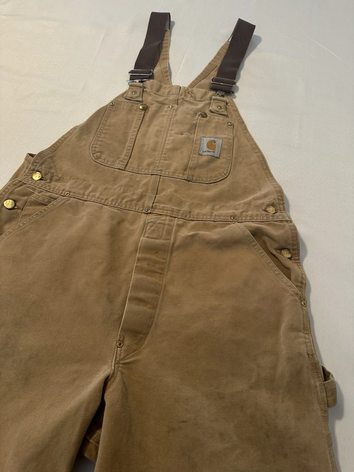 Vintage Carhartt Double Knee Bib Overalls Mens 36x29 Brown Workwear Outdoor Barn
Opens in a new wind