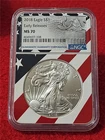 2018  Silver Eagle Dollar ASE NGC MS 70 EARLY RELEASES                    #T1263