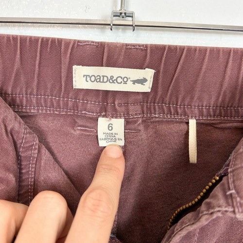 Toad & Co Earthworks Pants Earthy Mauve Women’s 6 - Picture 5 of 11