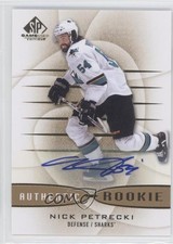 2013 SP Game Used Edition Authentic Rookies Gold Nicholas Petrecki Nick Auto 0f8