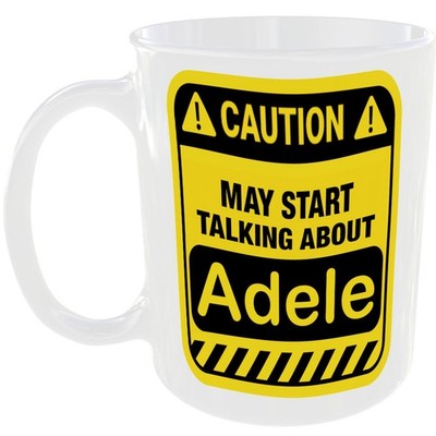 ADELE TASSE LUSTIG VORSICHT FAN GESCHENK KAFFEE TEE TASSE REDEN ÜBER HALLO MUSIK SÄNGER