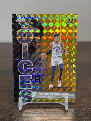 2025 Topps Chrome Victor Wembanyama GOLD Geometric REFRACTOR /50 Voices