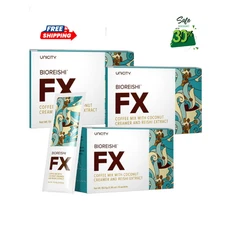 Unicity BioReishi FX, 3 Boxes | Low-Sugar Coffee with Natural Energy Aid