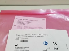 GE Medical REF 2021196-001 Invasive Pressure Cable Abbot Transpac IV Transducer 
