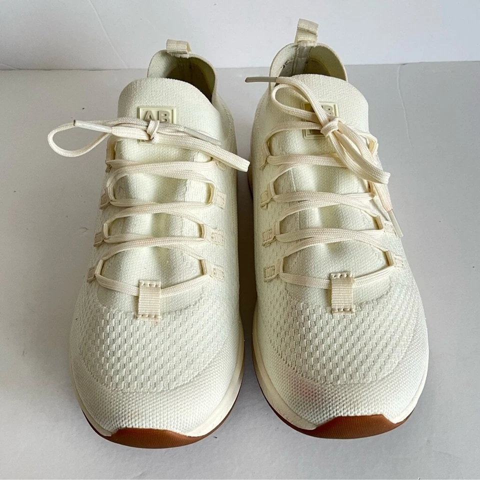 Zapatillas con cordones ABEO Layla beige sin cordones arco soporte cómodo talla 8M Foto 3 de 4