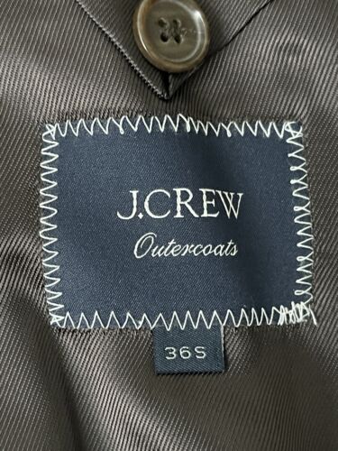 $548 J.Crew Men’s Overcoat Italian Fabric Wool-Cashmere 36S Camel/Toffee - Picture 8 of 11