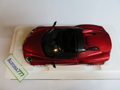 AUTOart 1/18 ALFA ROMEO 4C SPIDER 2020 Dark Red Metallic CAR MODEL