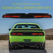 LED Sequential Signal Lamp Taillight Assembly for 2008-2014 Dodge Challenger