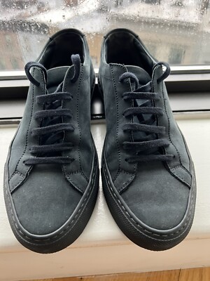Common Projects Achilles Suede Sneakers- Navy Womens