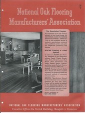 Brochure - National Oak Flooring Mfg Assn - Oak and Other Species c1949 (AF679)