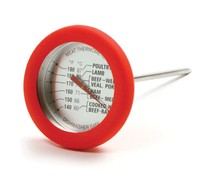 Norpro Meat Thermometer Stainless Steel Silicone Red Poultry Fish Cooking on sale Norpro Meat Thermometer Stainless Steel Silicone Red Poultry Fish Cooking on sale