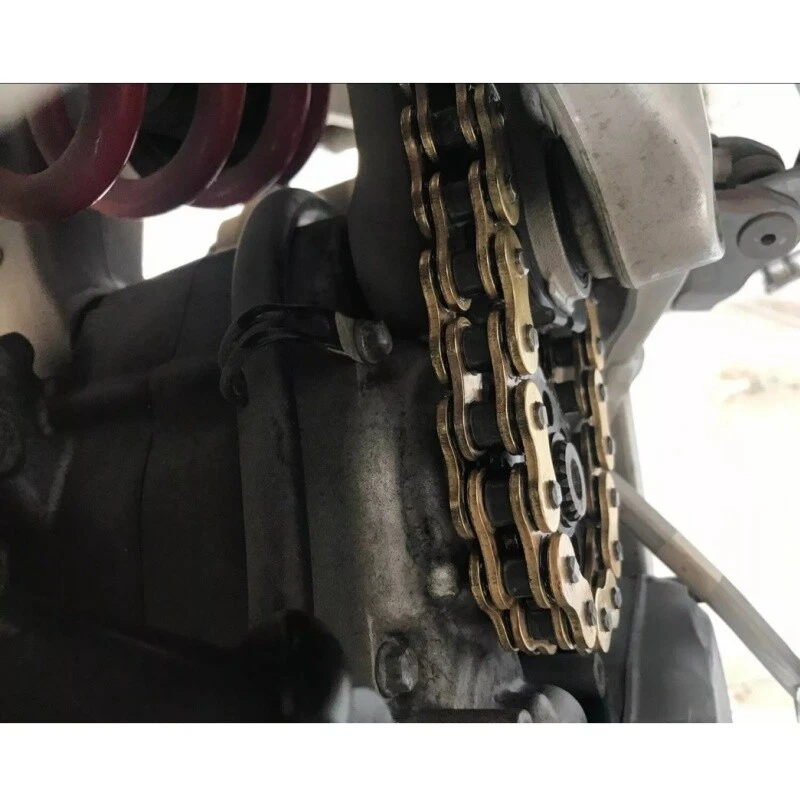 Cadena 520 120 eslabones para Husaberg FE250 FE450 TE250 TE300 TE450 08-14 09 10 oro Foto 2 de 4