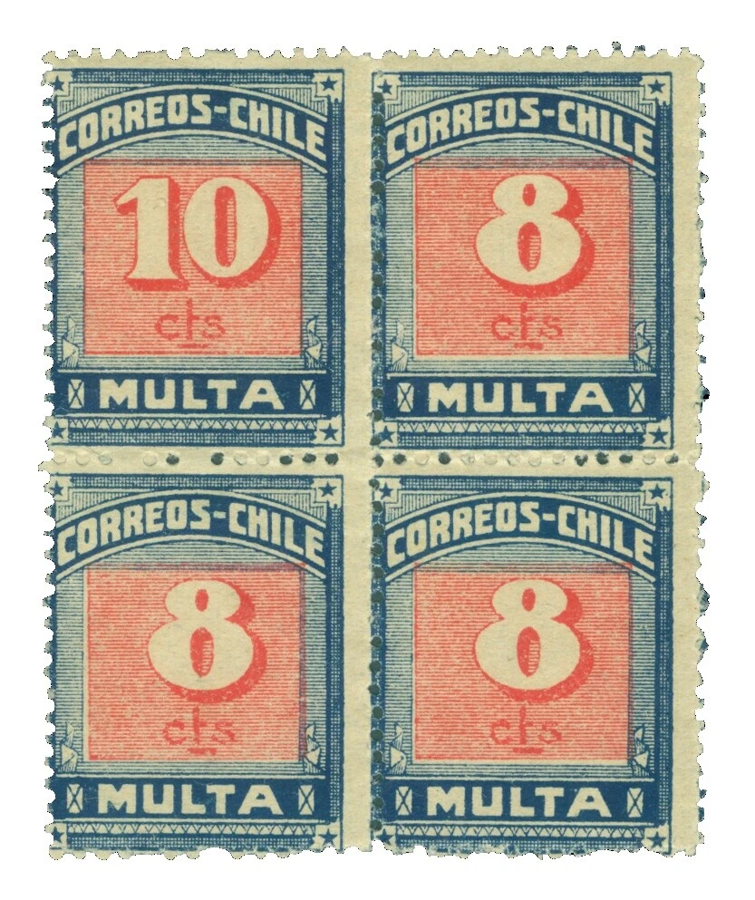 Postage Due Chilean Stamps
