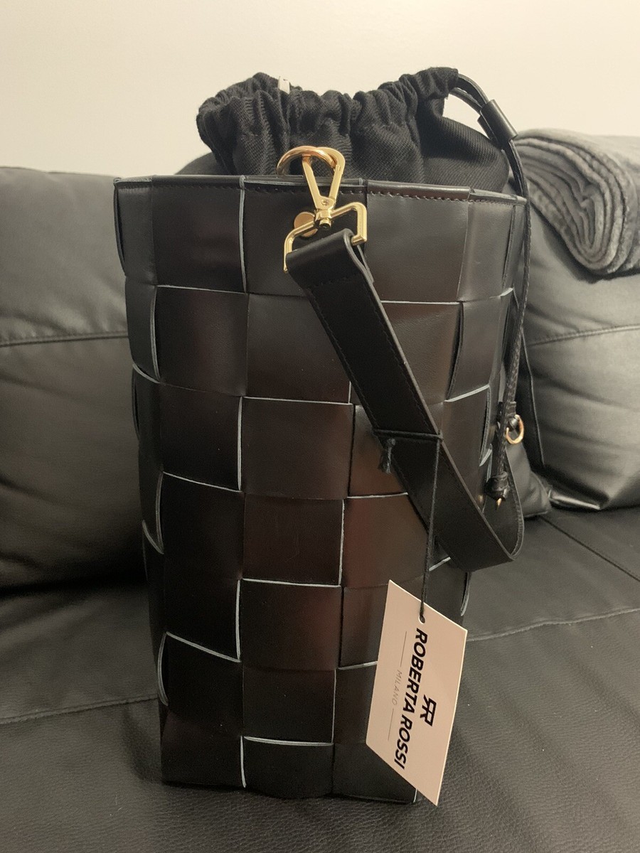 Roberta Rossi Milano Genuine Black Leather Made In Italy  display picture 1