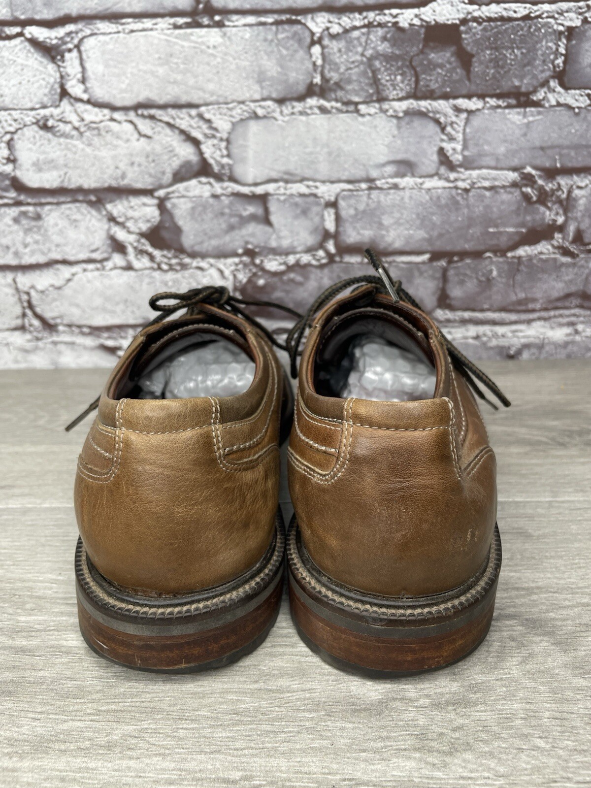 SAOLA J&M Est. Scarpe stringate Oxford pelle di pecora marrone 1850 da uomo taglia 10M US 43EU