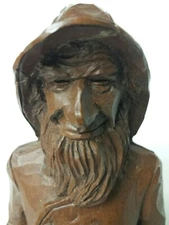 11.25" Fisherman Statue Figure Vintage 1989 Red Mill Mfg Handcrafted USA