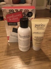 Philosophy Comfy, Cozy, And Clean Care Package For Radiant Skin Set Of Two