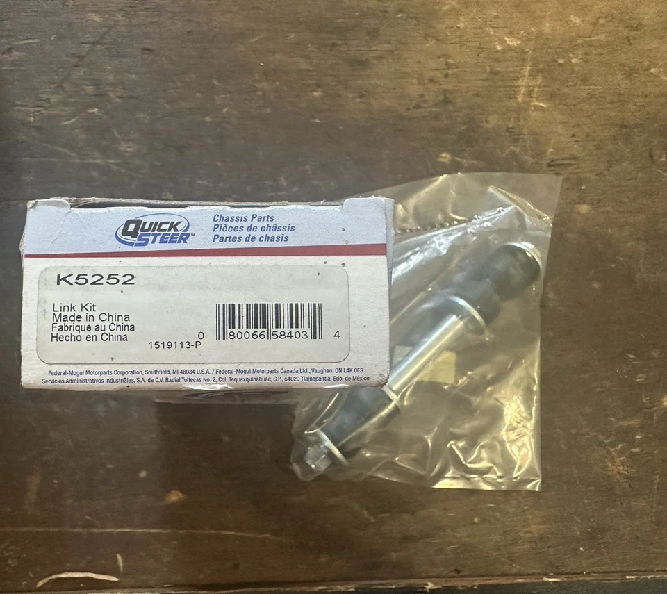 Barra estabilizadora de suspensión Quick Steer K5252 enlace BUICK, CADILLAC, GMC, PONTIAC Foto 4 de 4